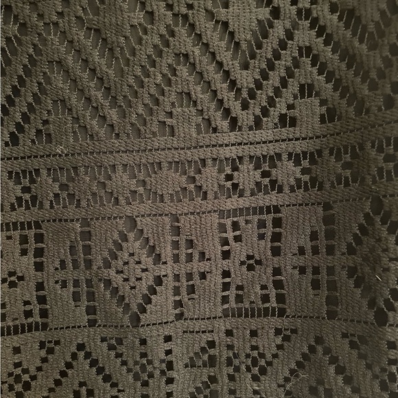 NWT BANANA REPUBLIC Black Long Sleeved Sheer Cut Out Detailed Blouse - Picture 4 of 11